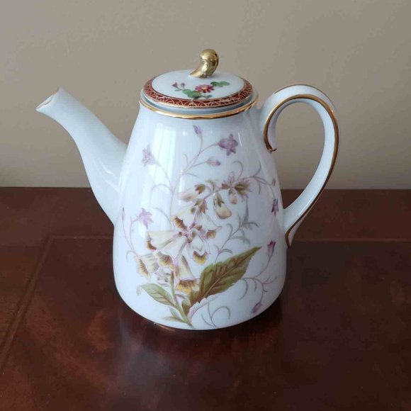 Vintage Noritake Canterbury Porcelain Teapot Small Floral - Picture 1 of 4